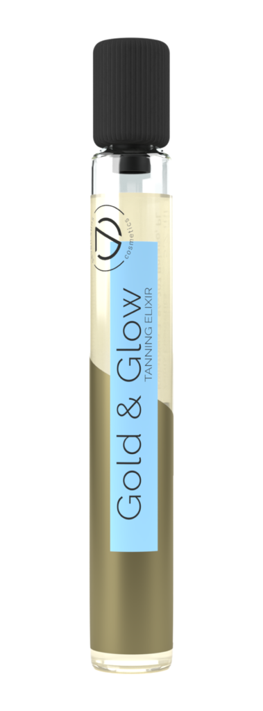 Gold & Glow vial tanning elixir