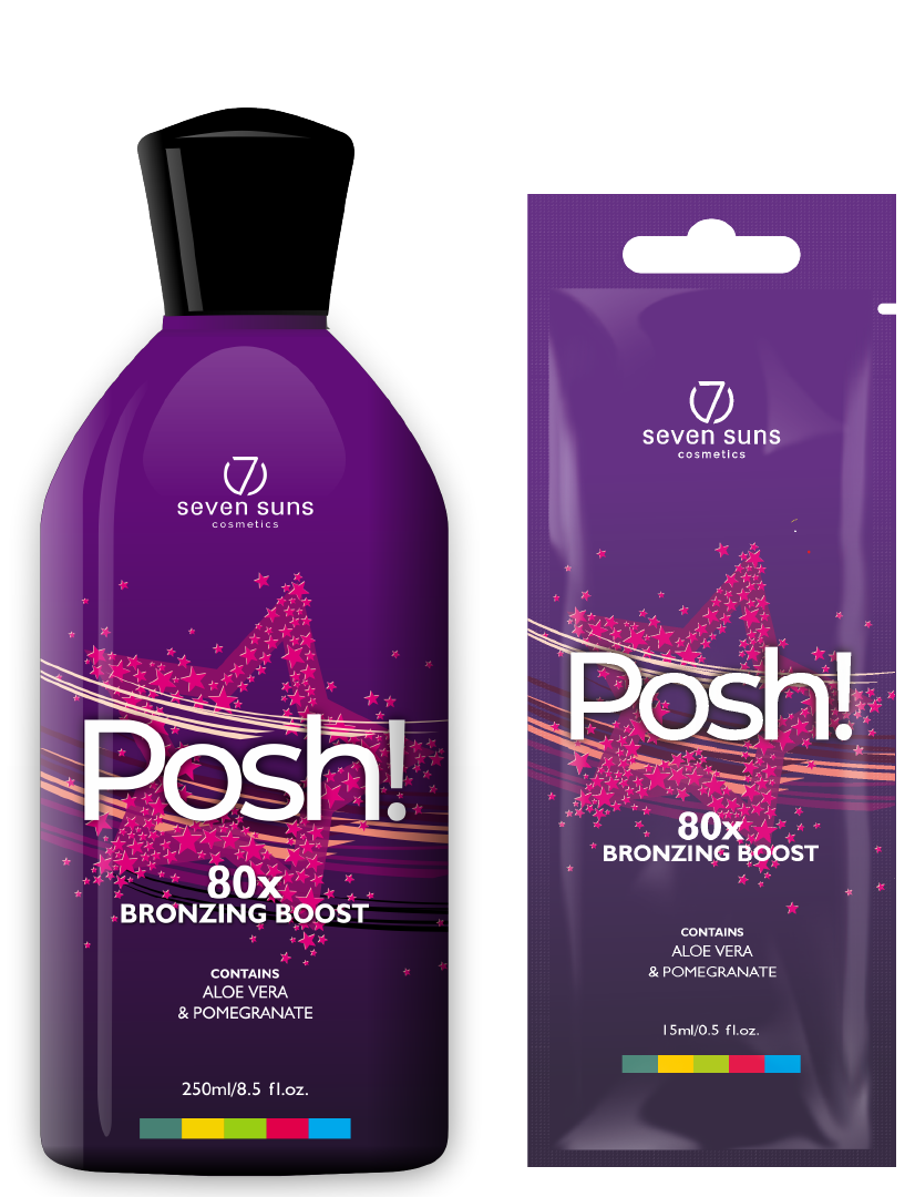 Posh! bottle and sachet bronzer