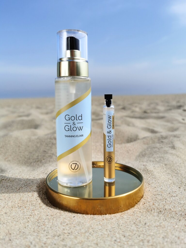 Gold & Glow original bottle & vial